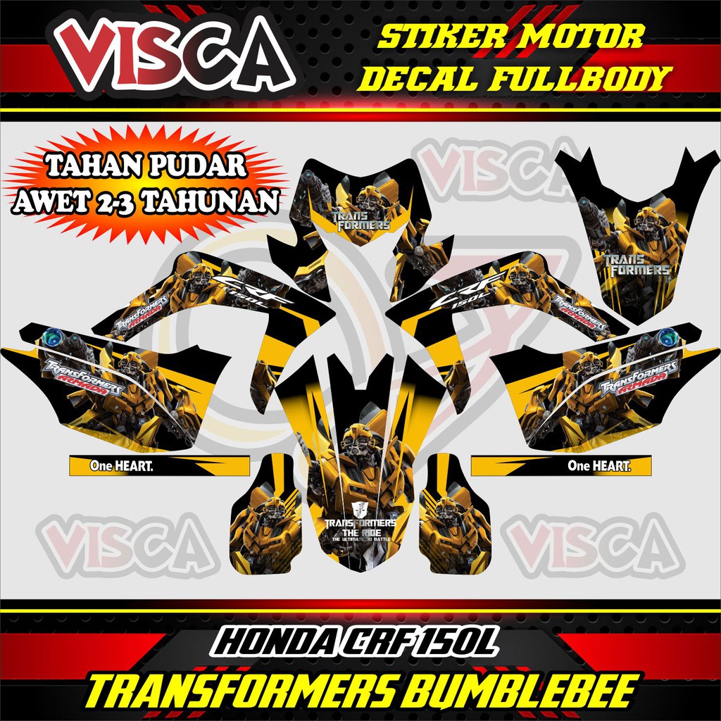 decal CRF 150 decal CRF 150  decal  CRF 150  full body HONDA CRF 150L TRANSFORMERS BUMBLEBEE
