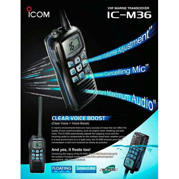 PROMO Radio Ht Icom Marine Ic M36 VHF MURAH