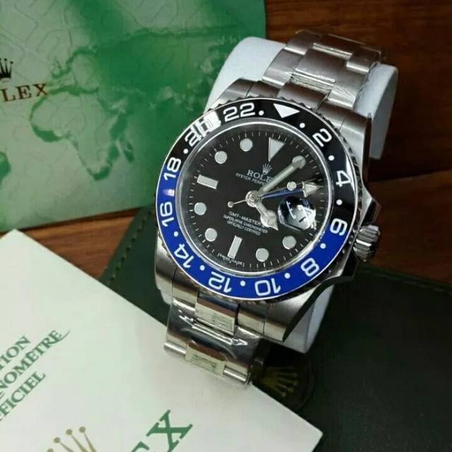 JAM TANGAN PRIA REPLIKA ROLEX GMT II SWISS ETA 1:1