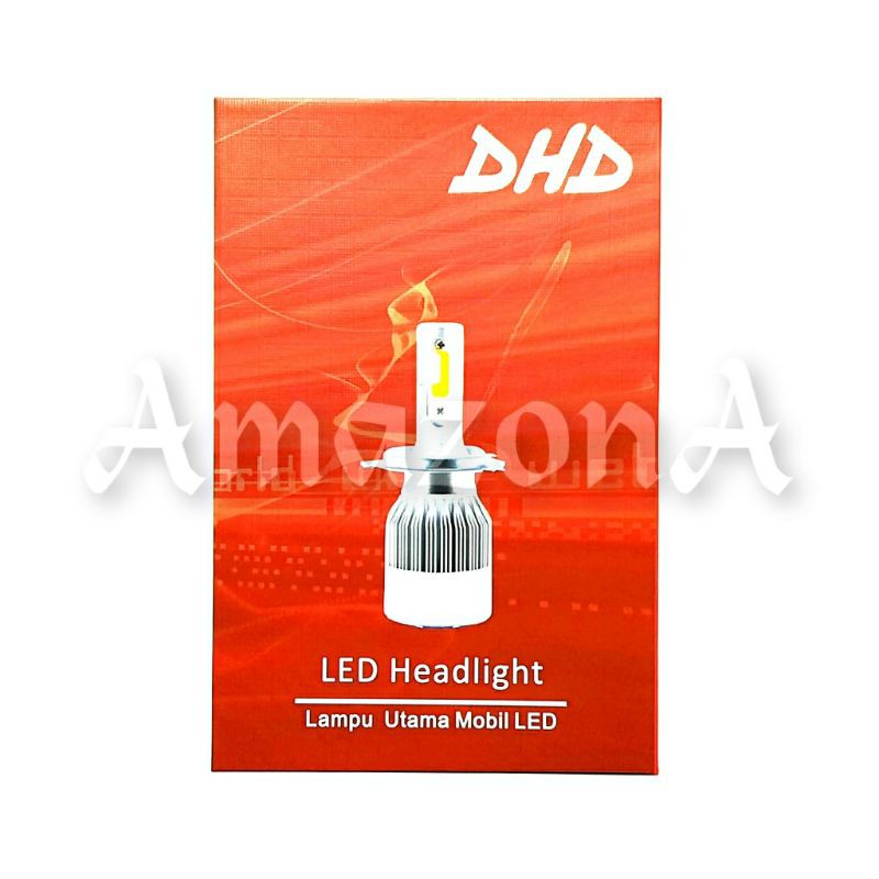 Lampu Mobil Headlight LED H4 - DHD - White 6000K 2pcs