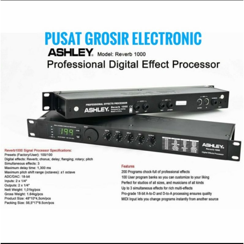 EFFECT VOCAL ASHLEY REVERB1000 REVERB 1000