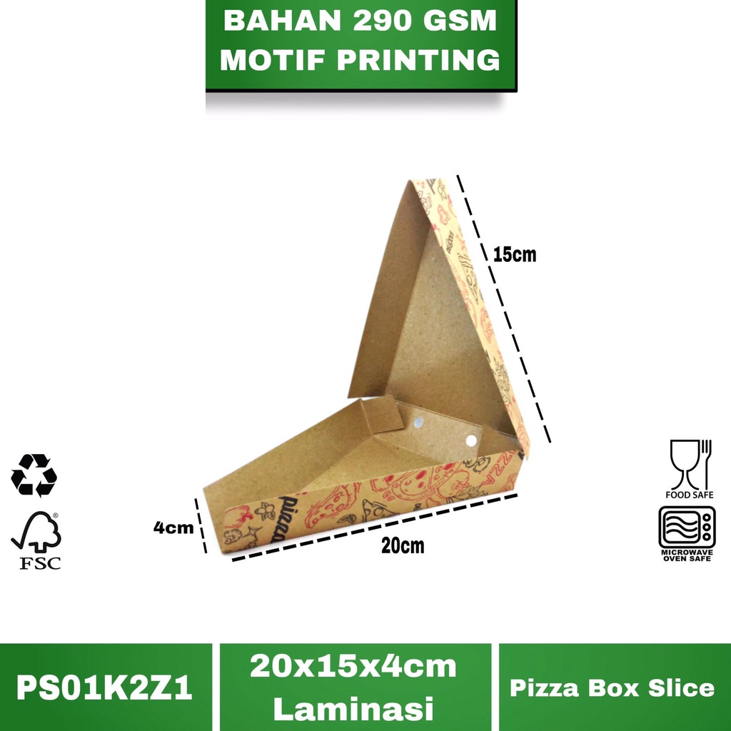 Box Pizza Slice Dus Pizza Dus Crepes (PS1K2Z1-Laminasi)