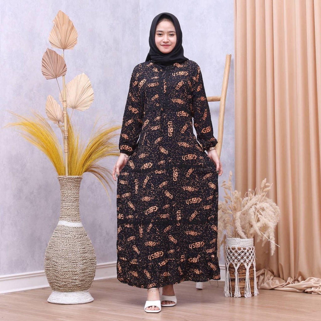 DASTER ARAB LONGDRESS RENDA BUSUI  | RAYON SUPER GRADE A | RESLETING DEPAN BUSUI ELSA | RENDA MILO-4