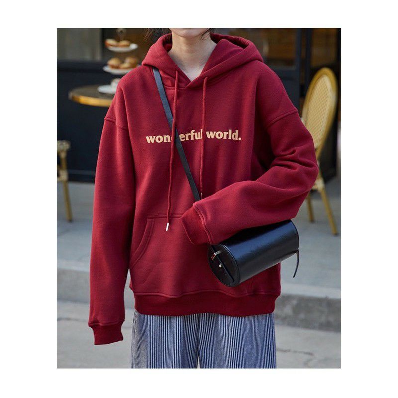 S - XXXXXL(6XL) Hoodie WONDERFUL WORLD Bigsize Unisex OVERSIZE Jaket Jumbo Fleece Wanita Pria Navy