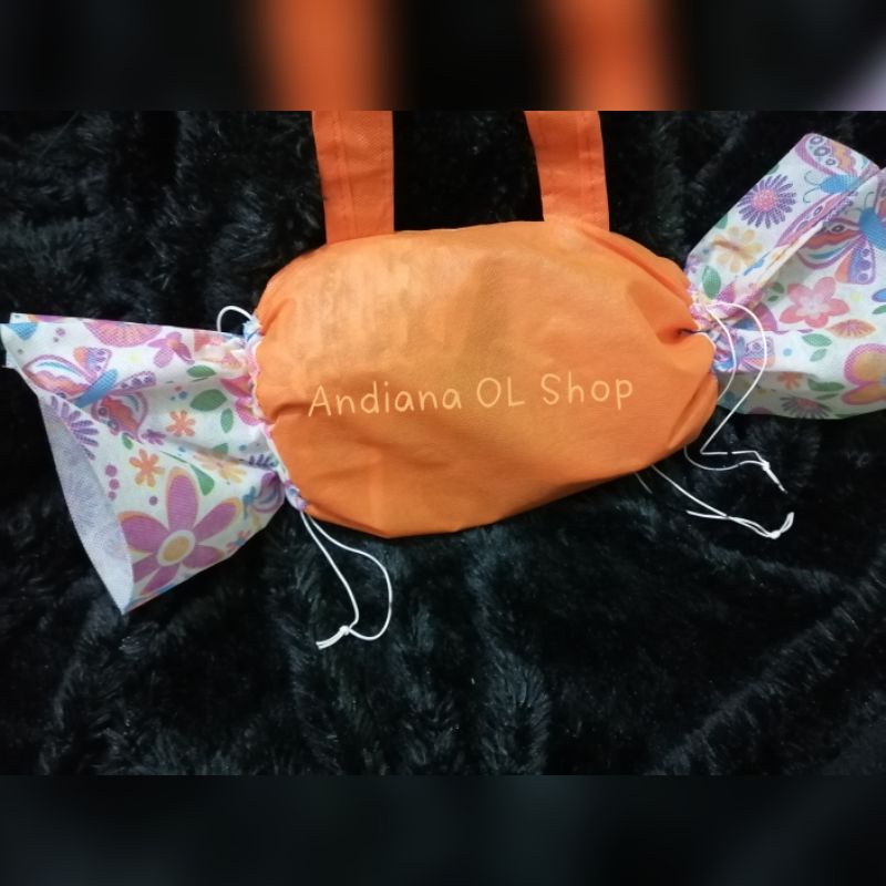

tas souvenir ulang tahun anak model permen request warna