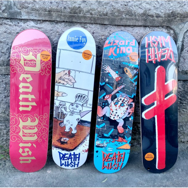 Deathwish 31x8inch deck skateboard double kick tail Bahan Maple