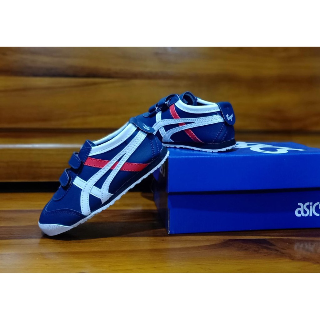 Sepatu anak Sneakers Termurah Terbaru Fasion Import olahraga Tk navy Putih laki laki &amp; Perempuan COD