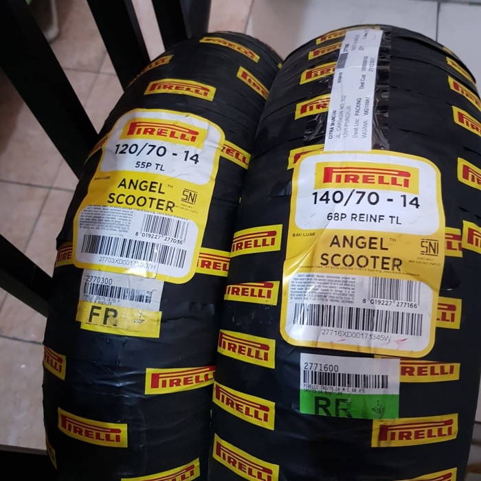 Ban Pirelli Angel Scooter uk 120/70 - 14 + 140/70 - 14 Ori