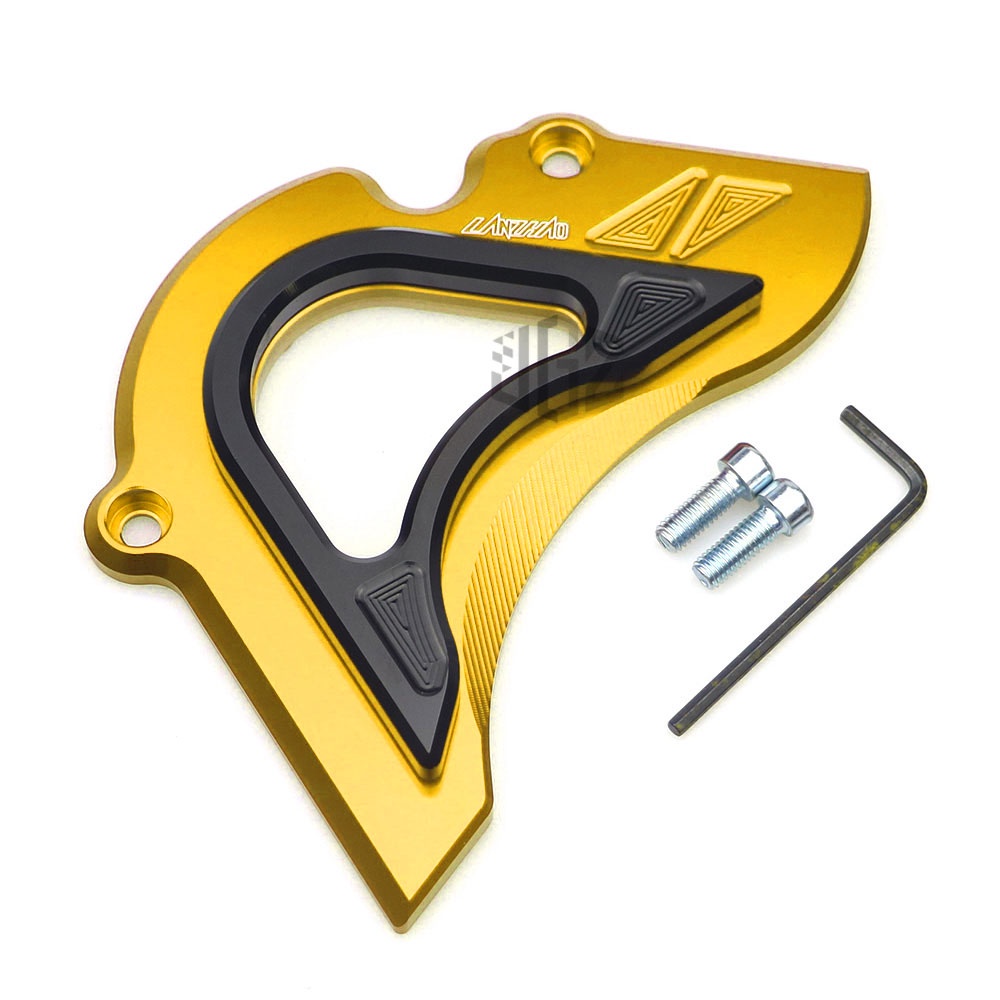 For Yamaha R15 2015 2016 2017 Motorcycle CNC Aluminum Front Sprocket Chain Cover Engine Pelindung Guard Modified Accessory-Gold