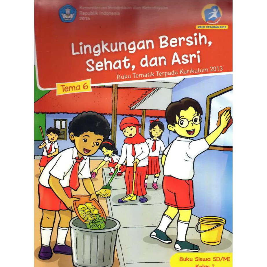 Best Seller Buku Siswa Sd Mi Kelas 1 Tema 6 Lingkungan Bersih