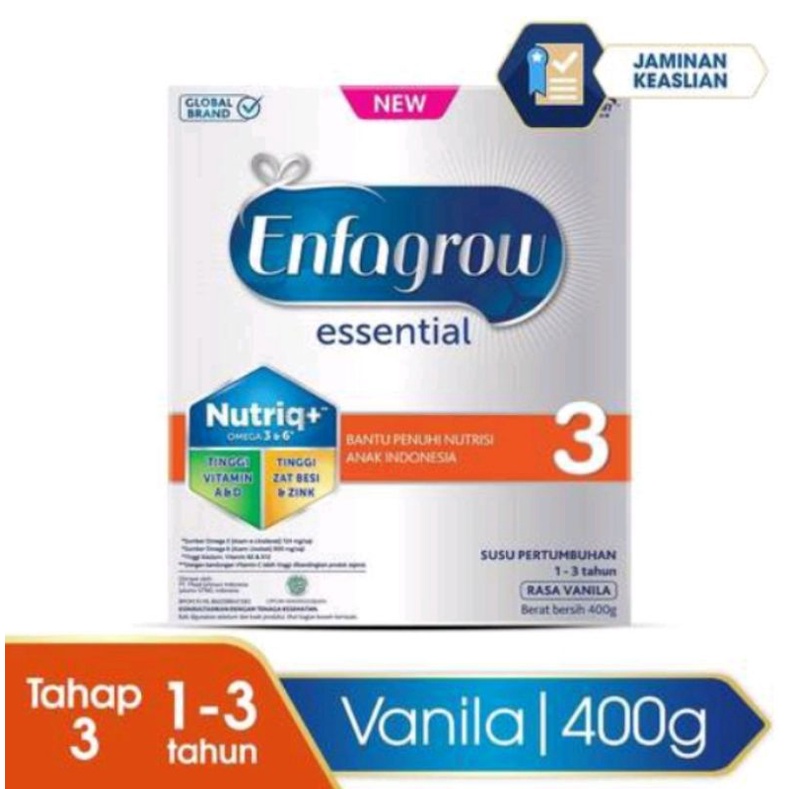 Susu Enfagrow Essential 3 400gram