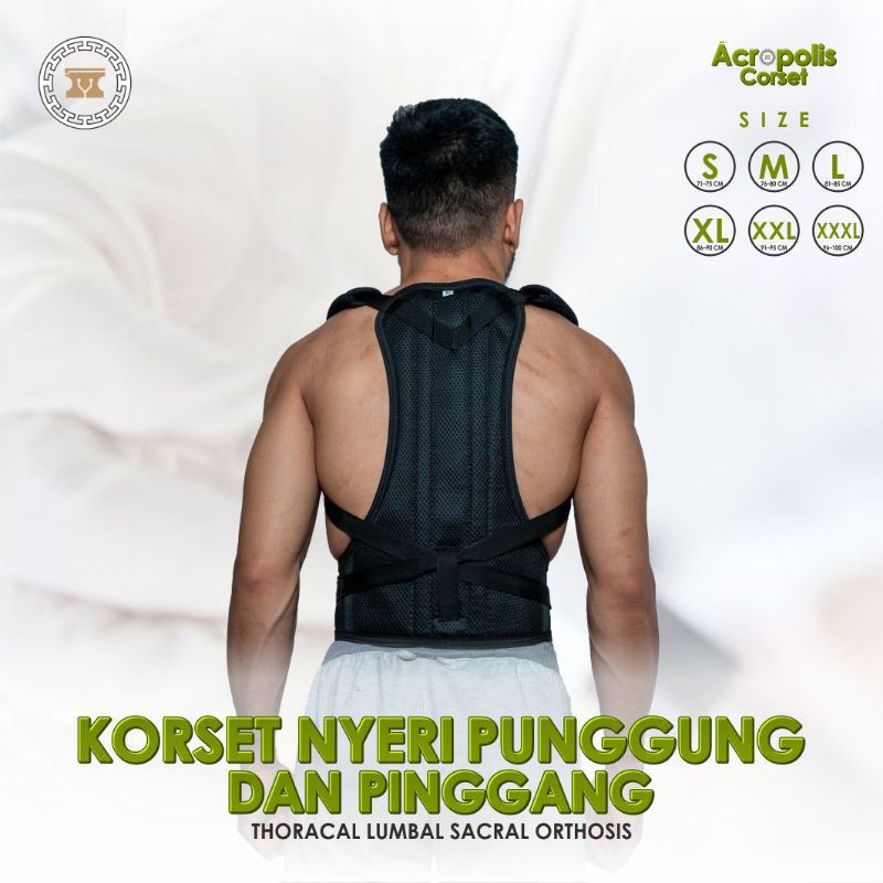 Korset TLSO Impor / Korset TLSO / Korset Punggung / Penyangga Punggung / Posture / Kesehatan / Alkes