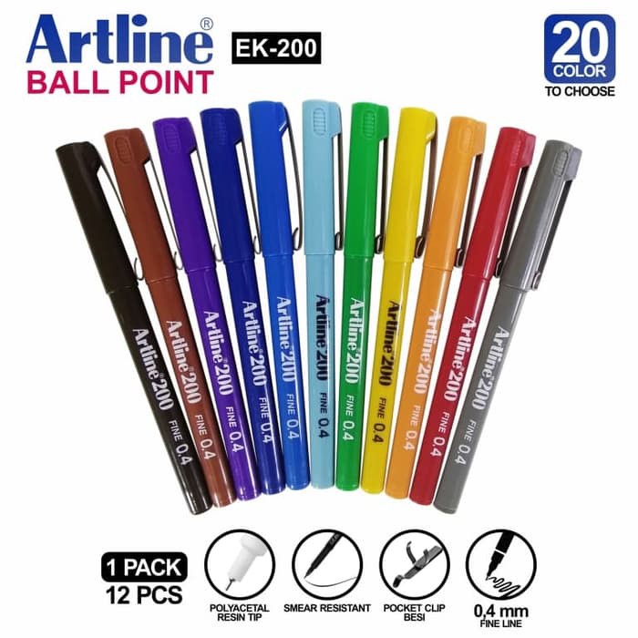 

Artline writing pen fine EK 200