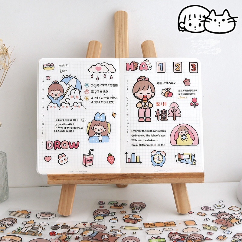 READY STOCK BISA COD 5 LEMBAR STIKER LUCU BOTOL MINUM VIRAL TANPA BOX DEKORASI JURNAL BUKU CATATAN DIARY SCRAPBOOK ORGANIZER AESTHETIC FANCY KAWAII KIYOWO GAYA KOREA JEPANG PVC PET KARAKTER KARTUN ANAK PEREMPUAN HEWAN IMUT ANTI AIR REAL PICT KELINCI BEAR