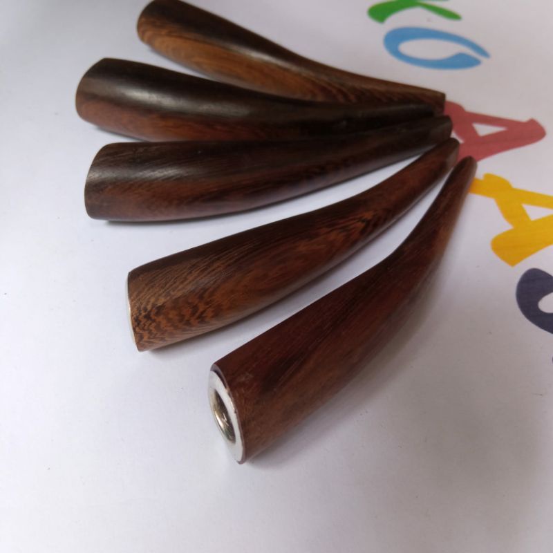 pipa cangklong lengkung kayu hitam sonokeling pakai ring