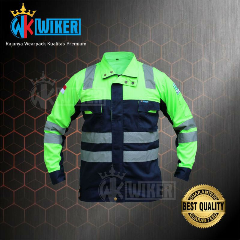 Wearpack Safety Semi Jaket Skotlet Tebal - Baju Safety - Baju Proyek
