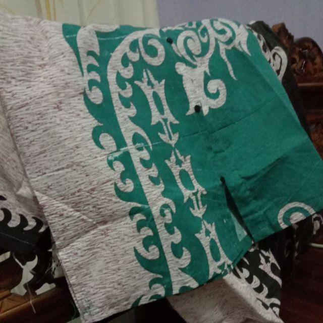 Kemeja Batik Pria Murah Grosir Kantun Aneka Motif Biru Merah Hitam Hijau Base M L Xl