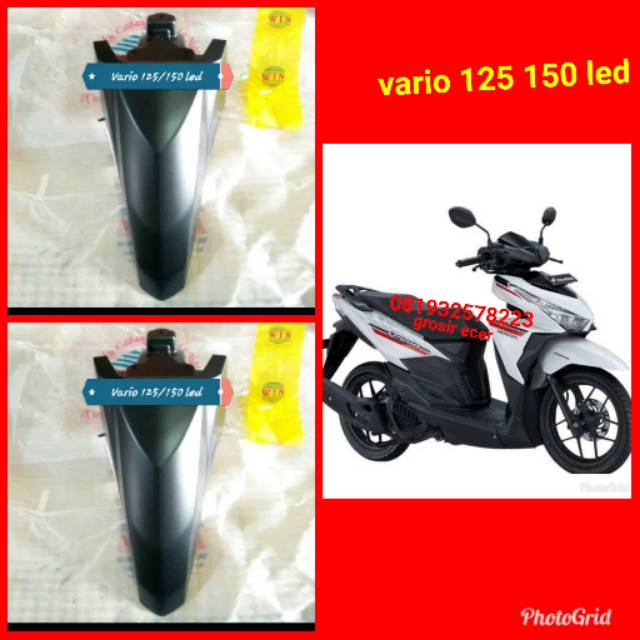 Spakbor depan Vario 125 150 Led hitam doff  berkualitas