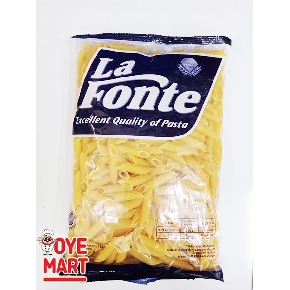 LA FONTE PASTA PENNE ZITI RIGATE NO.91 500GR/PASTA