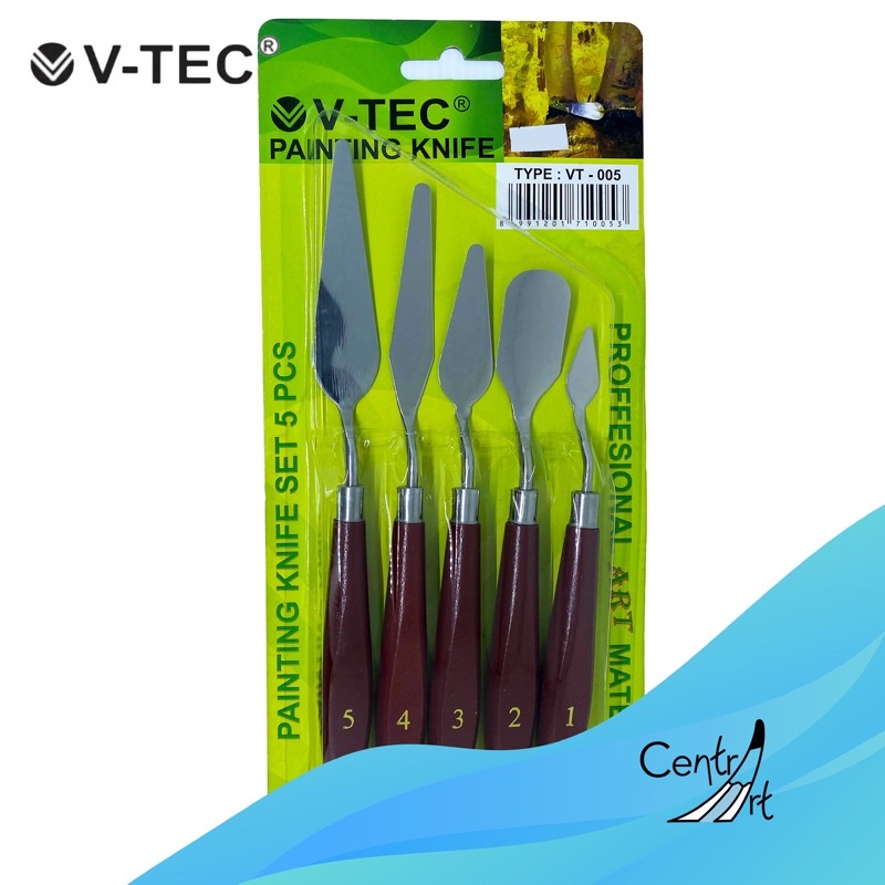 

VTEC painting knife set 5 pcs pisau palet set 5pcs VT-005