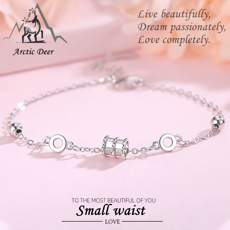 Gelang wanita silverr-Small waist perak asli Special temperament s925 Original Arctic Deer