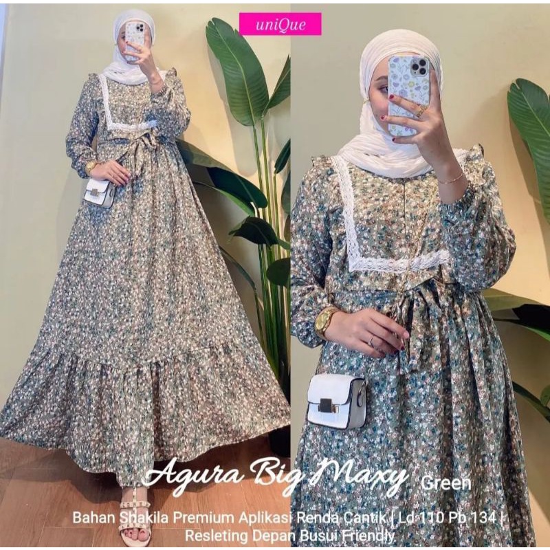 Gamis Renda Noni | Agura Big Renda | (Realpict COD)