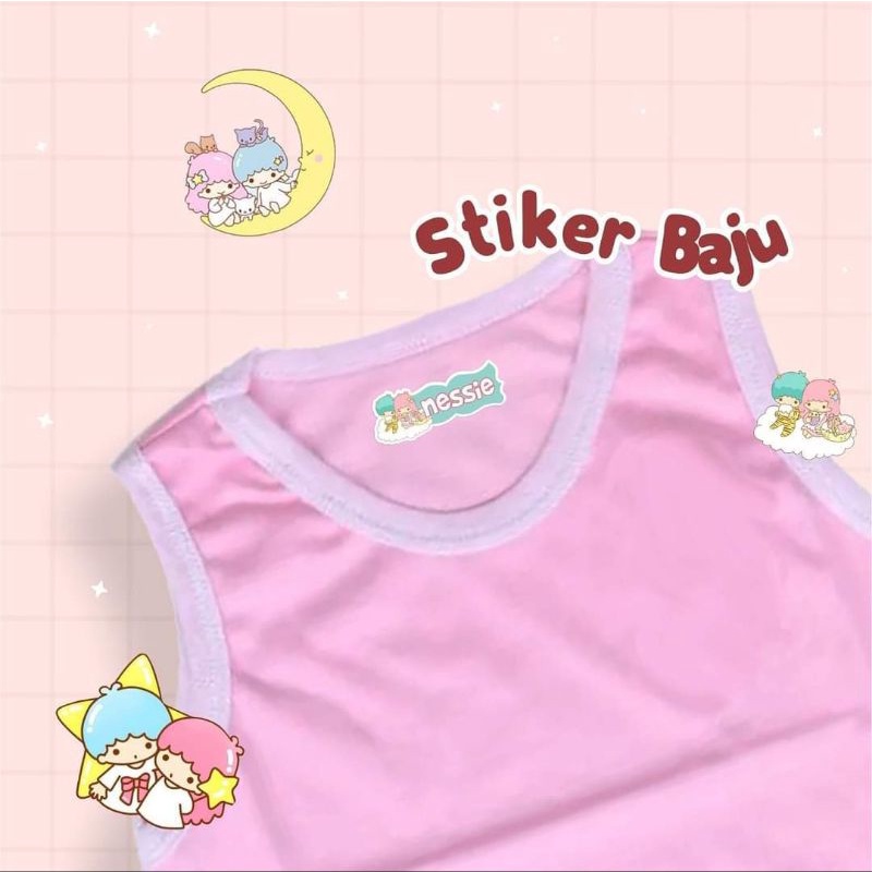 

Stiker Label Baju Kaos seragam