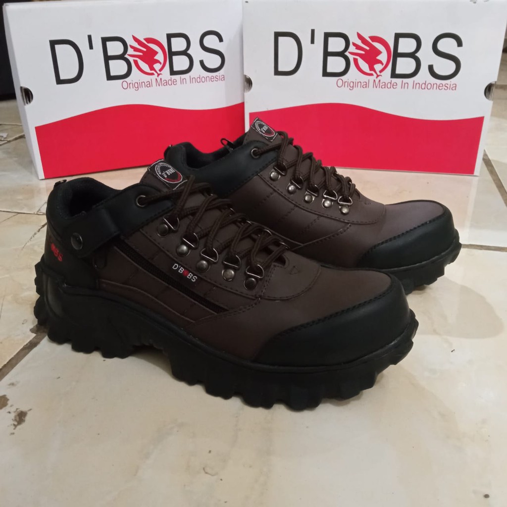 SEPATU PRIA BOOTS SAFETY LOW PENDEK KERJA PROYEK GUNUNG HIKING D'BOBS 665 ORIGINAL KUALITAS TERJAMIN