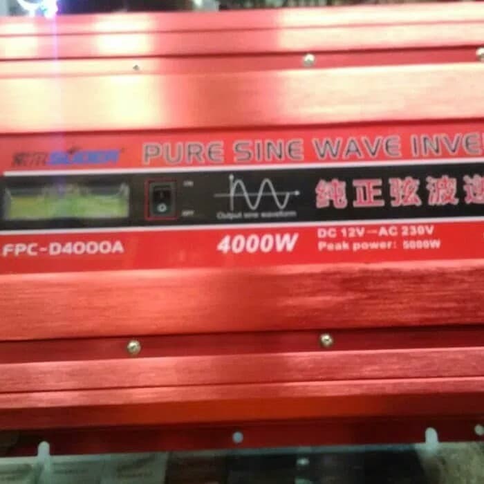 SUOER DIGITAL PURE SINE WAVE 12V 4000Watt Souer Original