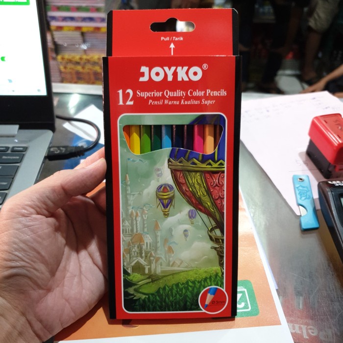 

Eklusif Pensil Warna Joyko Cp-100 12 Warna Trendi