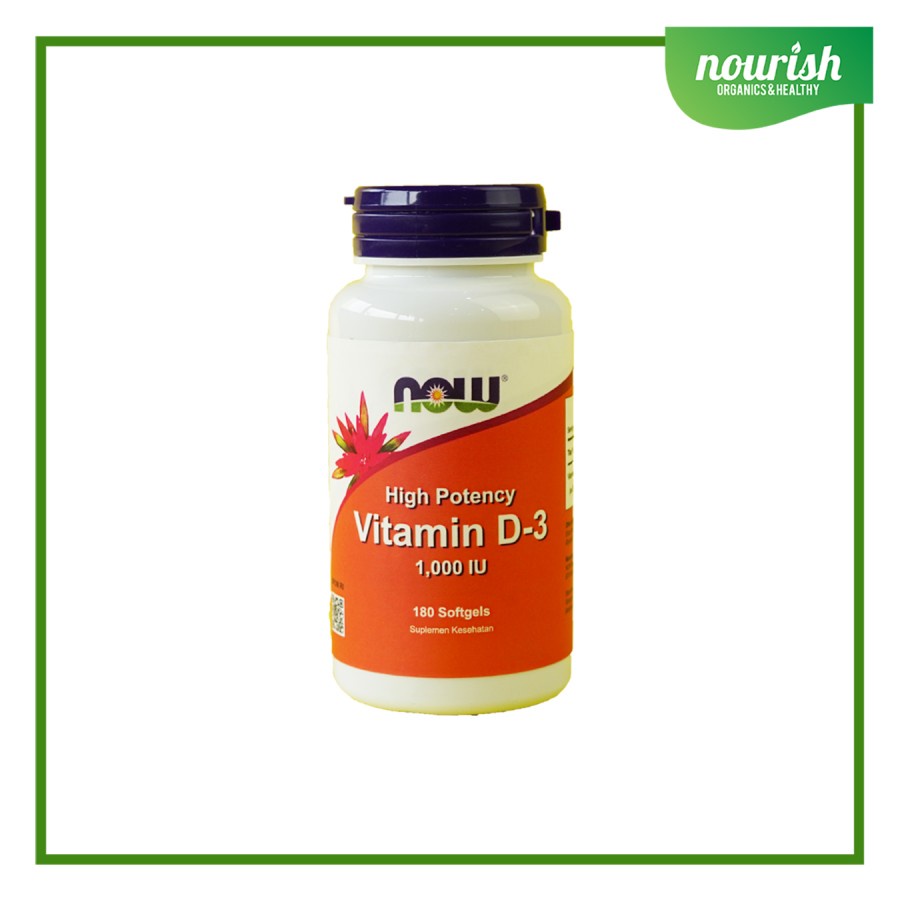 NOW Foods Vitamin D-3 1,000 IU 180 Softgels