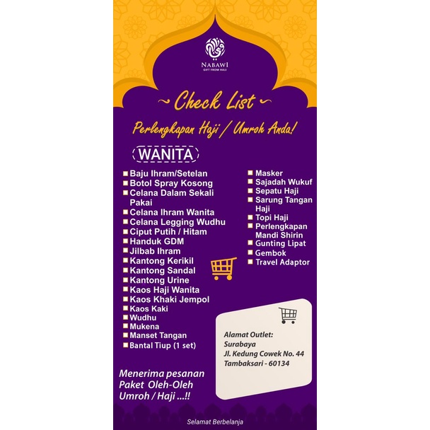 Sepatu Haji Umroh Wanita Tosca Tali Putih Polos Perlengkapan Haji dan Umroh Bandung