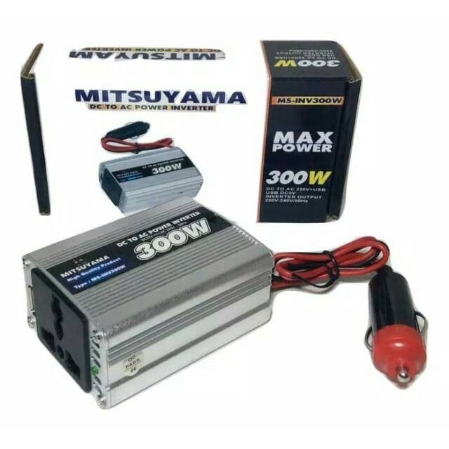 Mitsuyama MS-INV300W Inverter 300 Watt DC 12V to AC 220V Original