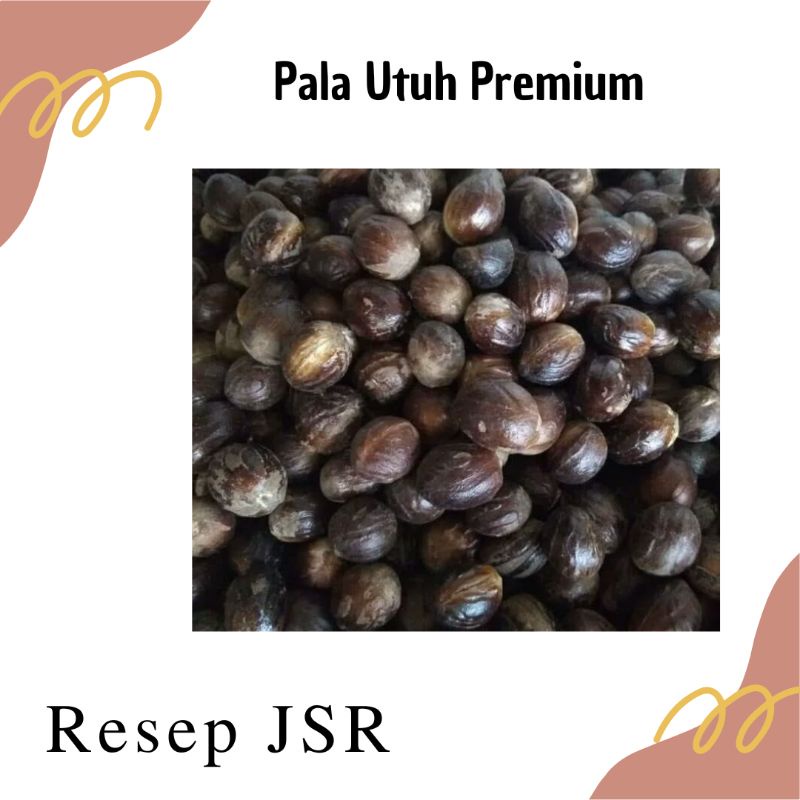 

Pala tua utuh kering premium nutmeg 100gr 100 gram 50 gr 50gr resep JSR
