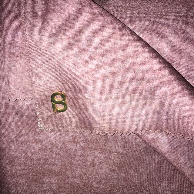 Buttonscarves monogram scramble mauve preloved