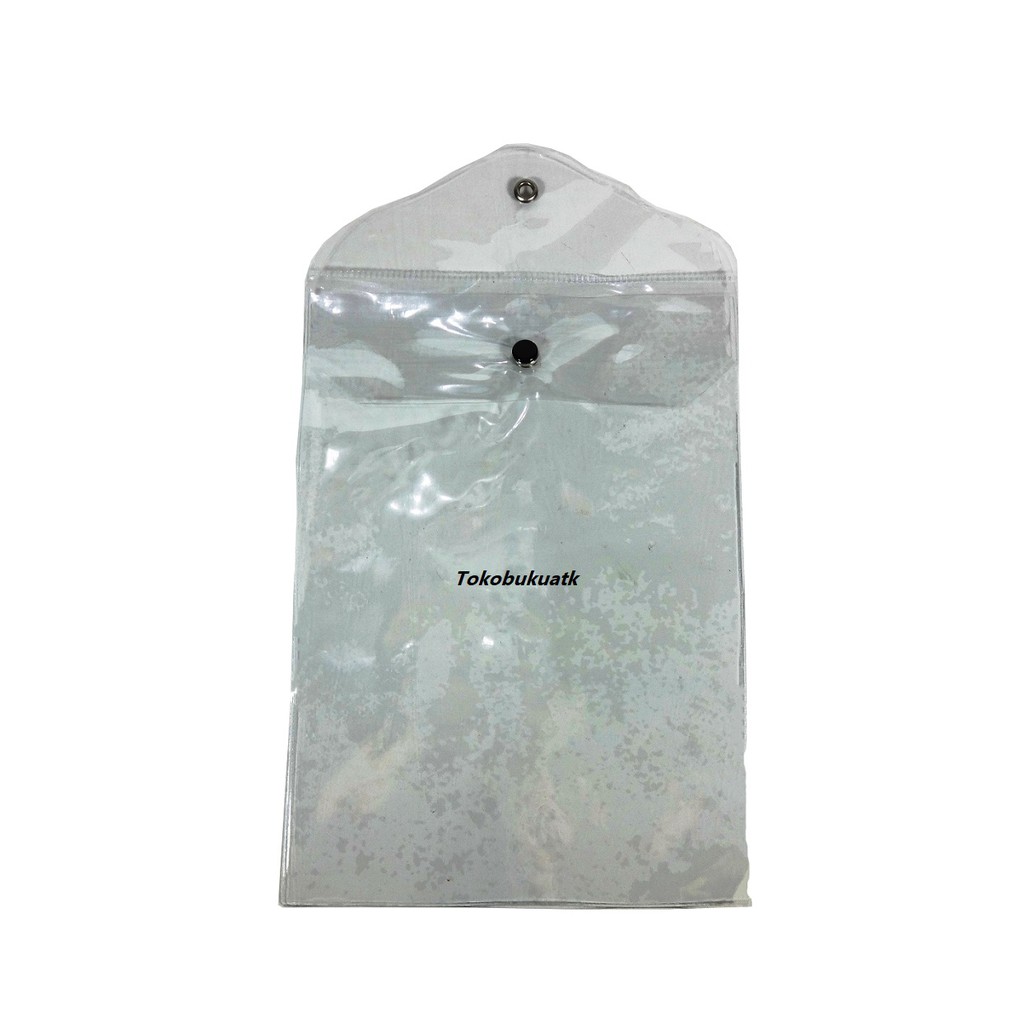 

Plastik Dokumen A5, Kantong Dokumen berkancing ukuran 16 cm X 22 cm