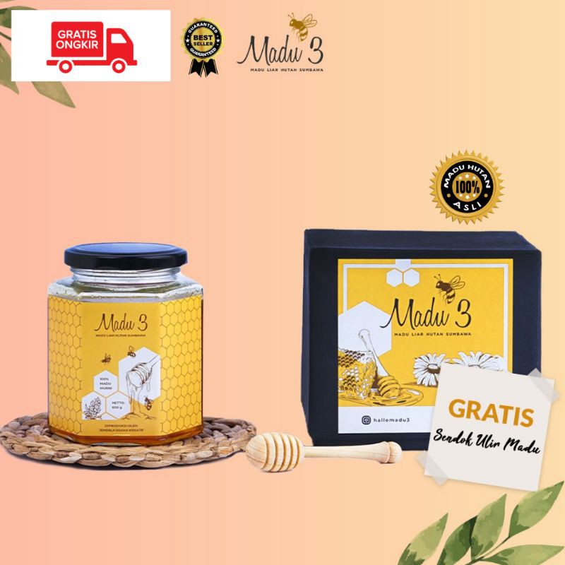 

MADU ASLI MURNI HUTAN SUMBAWA - MADU3 ORGANIK 600 GRAM
