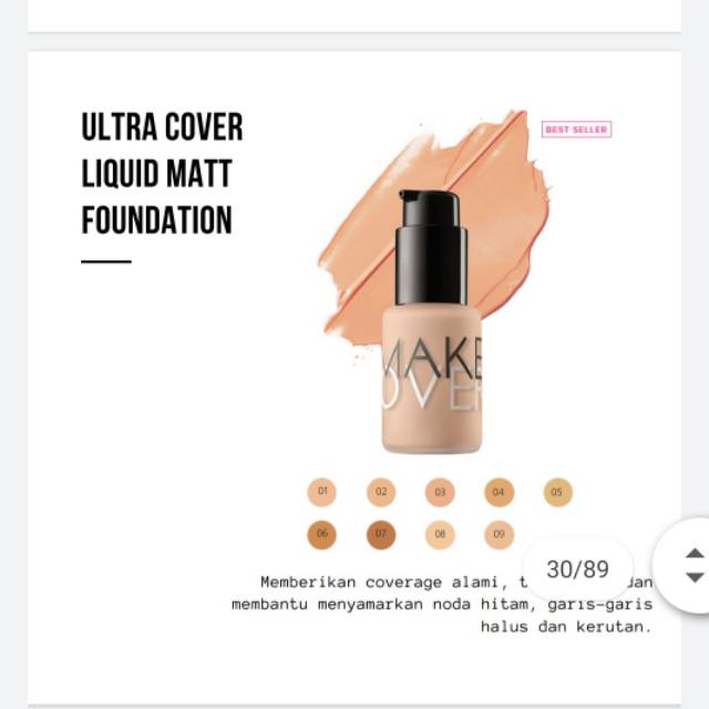 Make Over Ultra Cover Liquid Matt Foundation