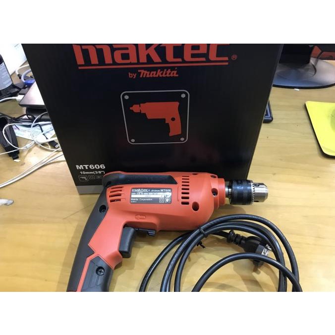 MESIN BOR TANGAN 10 MM / MESIN BOR BESI 10 MM MAKTEC MT 606