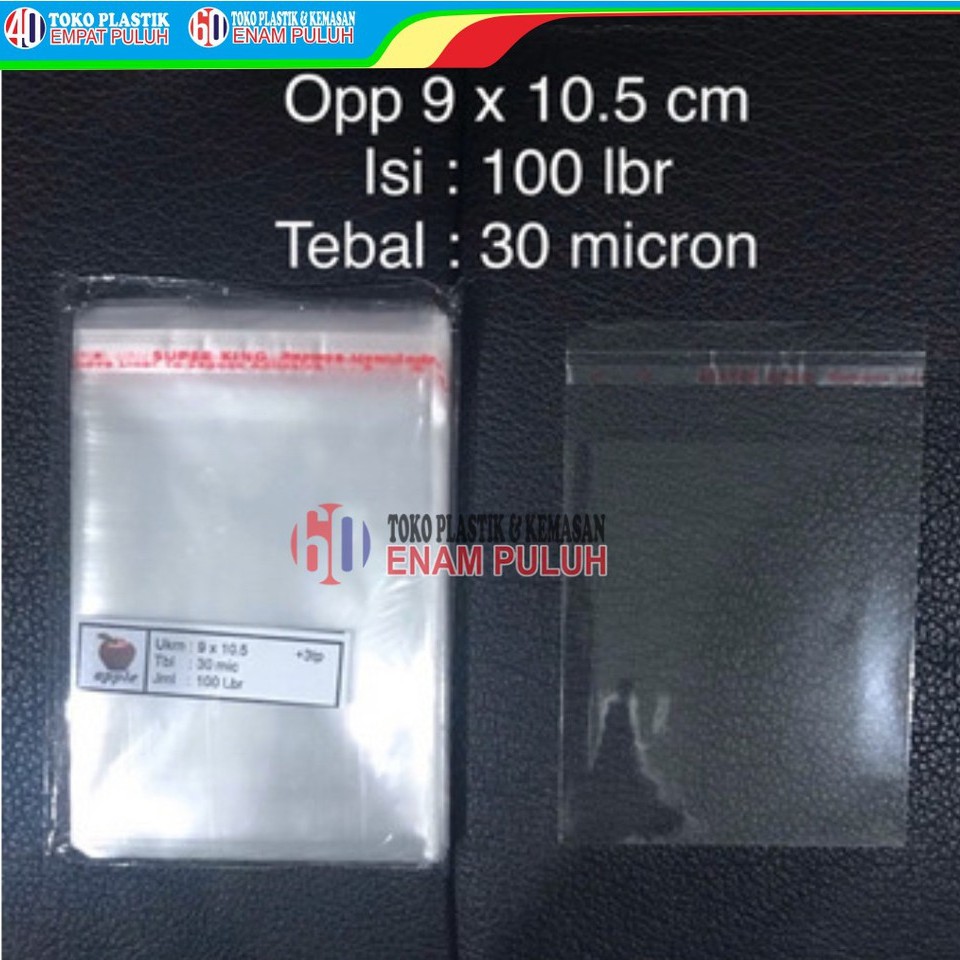

Plastik opp lem tebal 03 9x10,5 9 x 10.5 seal 100 lembar pcs kaca 30 micron undangan bening murah