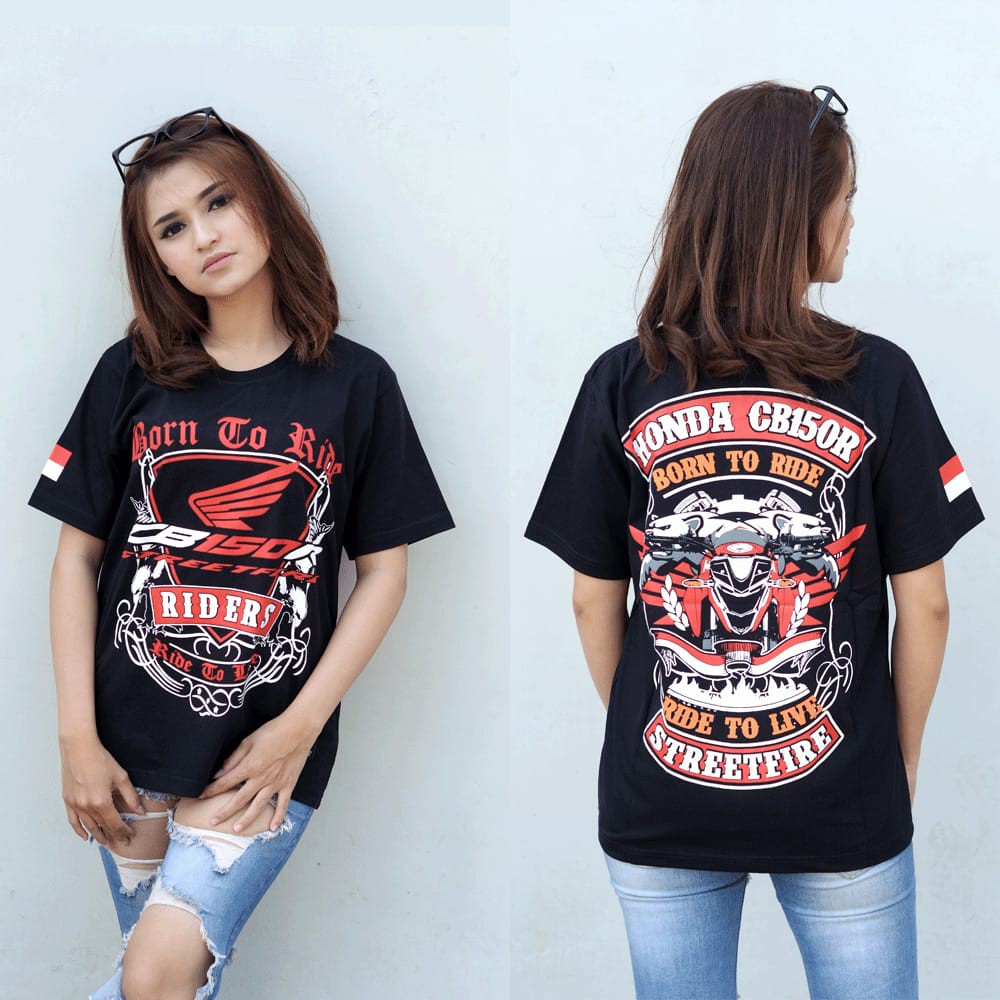 Kaos CB150R Sistem COD / BAYAR DITEMPAT Tshirt CB150R Kaos Motor CB 150R Baju Bikers CB150R Grosir
