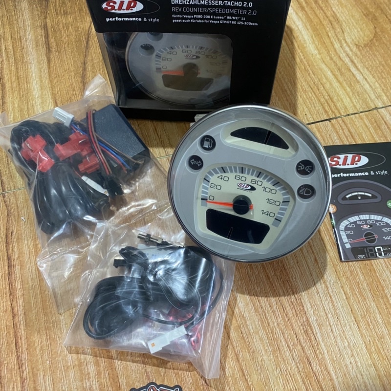 speedometer spidometer Digital SIP vespa new px npx putih