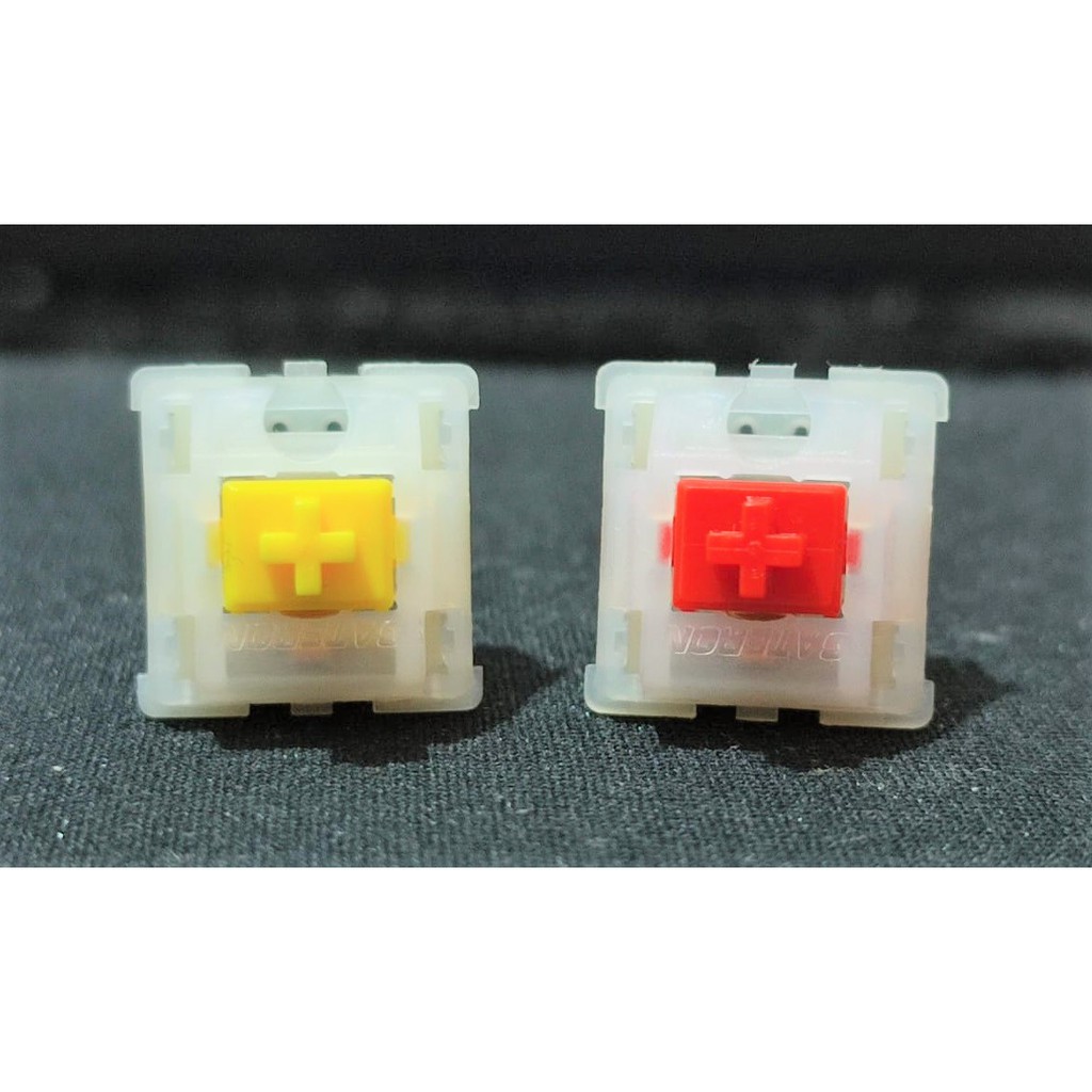 GATERON MILKY YELLOW / RED G PRO (LUBED) - Mechanical Switch