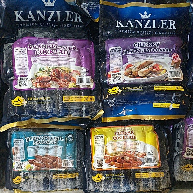 

KANZLER BEEF SOSIS KEJU COCKTAIL SAUSAGE/ Cheese sosis 500gram