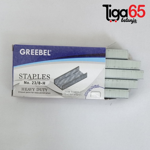 365 GREEBEL ISI STAPLES #80016 Refil / Isi Staples Steples Hekter GREEBEL