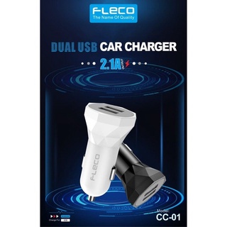 Saver Mobil Car Charger FLECO CC-01 2usb Fast Charging QC 3.0A Car Charger Batok Kepala Cas Original