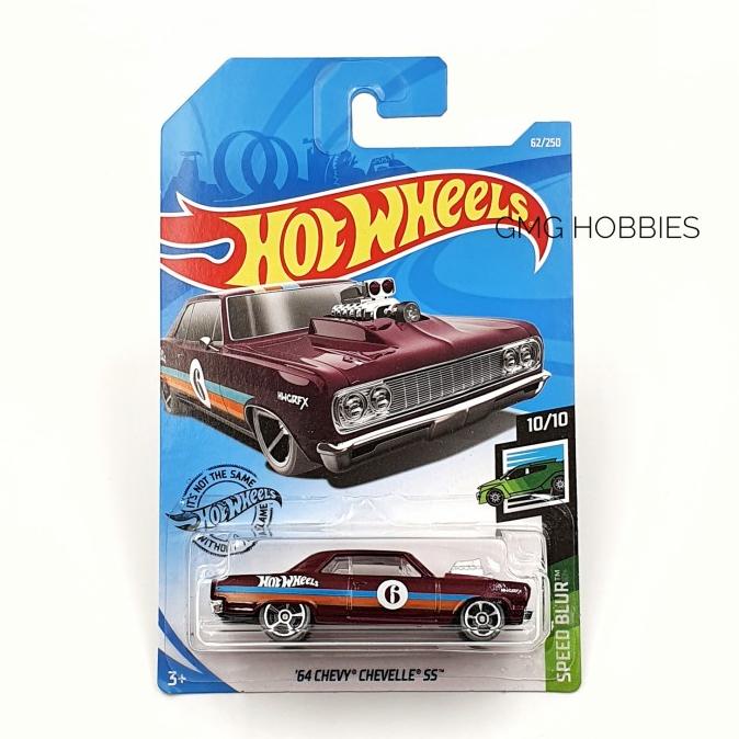 '64 CHEVY CHEVELLE SS UNGU SPEED BLUR CHEVROLET HOTWHEELS HOT WHEELS