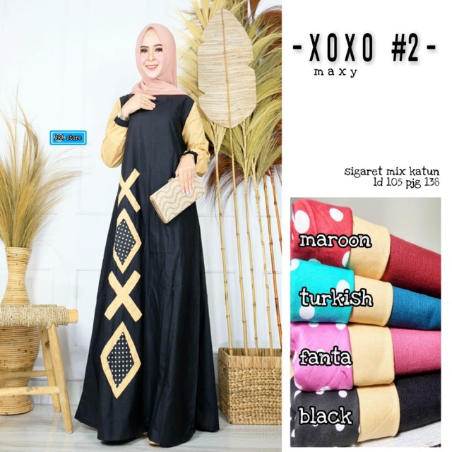 Terlaris xoxo ara batch 2 gamis murah