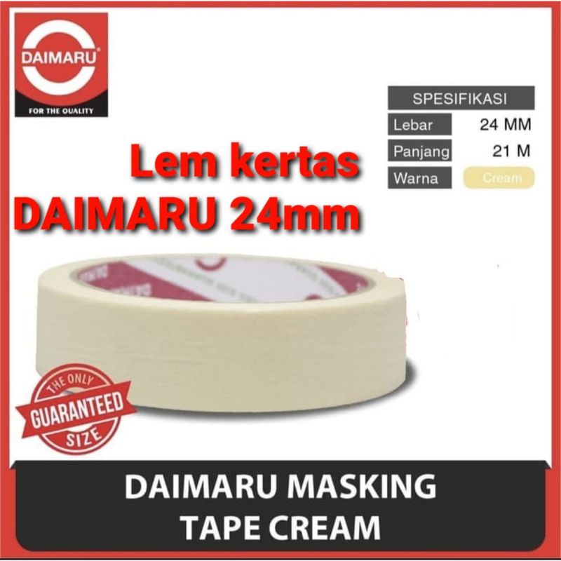 

Lakban Kertas Daimaru 24mm X 21 / Masking Tape Daimaru 24mm