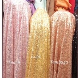 Bahan sequin/Kain sequin/Kain seribu payet/gold